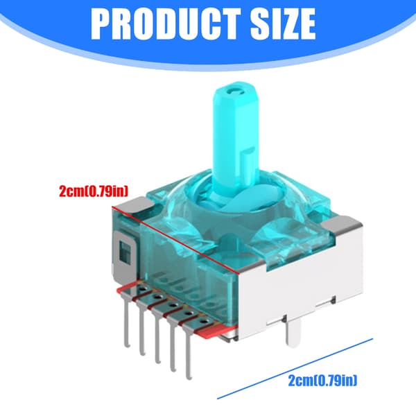 Erstatning 3D Analog Stick Elektromagnetiske TMR Tommelfingersticks til Controller