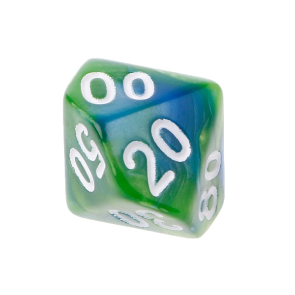 7 stk./sæt Akryl Polyhedral Terninger Til TRPG Brætspil D4-D20 6