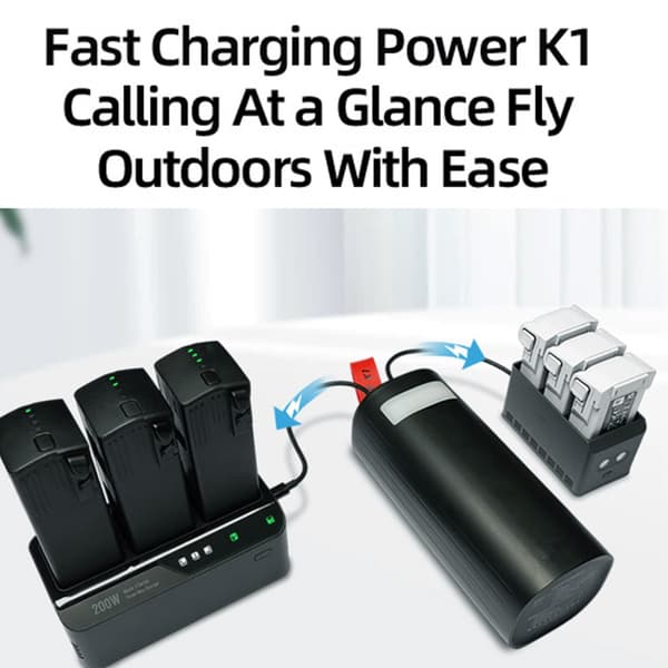 100W Intelligent Flybatteri Ladestation til Mini 3/4 Droner