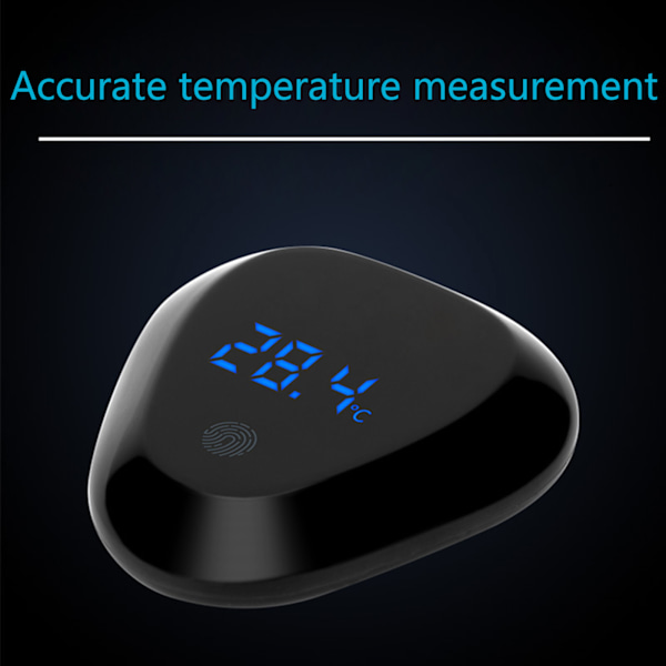 Akvarium Termometer Digital Display LED Skærm Klæbes På Tanken Ingen Kabler