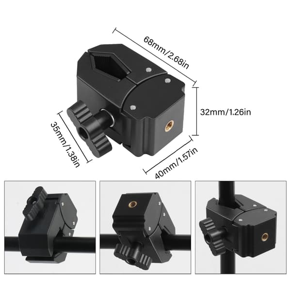 Global Cycle Telefonholder med 17mm Kuleledd Konsistente Mikrofonstativer