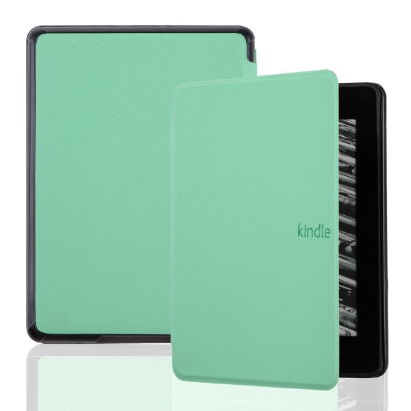 för Smart for Case PU- cover för med automatisk väckning/sömnfunktion för Kindle Paperwhite 11:e generationen 2021 / 5 Signa Mint Green