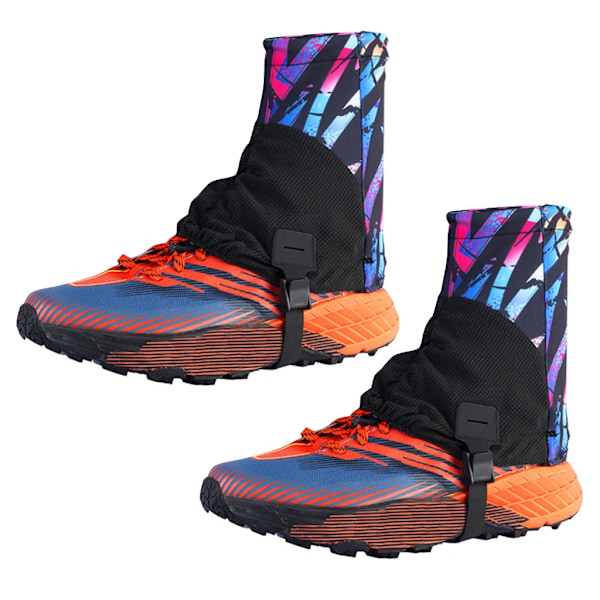 Utomhus Trail Gaiters Låga Ankel Gaters Skyddande Skoskydd Andningsbara Colorful purple