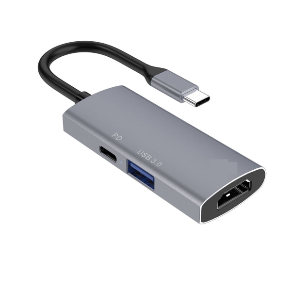 USB C Hub Dockningsstation 4K HDMI-kompatibel PD Type-C för Pro Switch HDTV