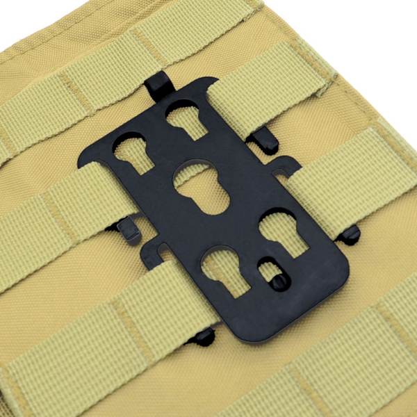 Molles Adapter Plattform Mag Pouch Ryggsäck Jakt Väst Anslutning Fäste Black Molle Style