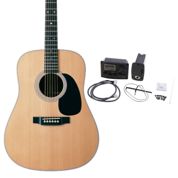 4-bånds akustisk gitar pickup KLT-1 EQ forforsterker LCD-skjerm tuner piezo pickup