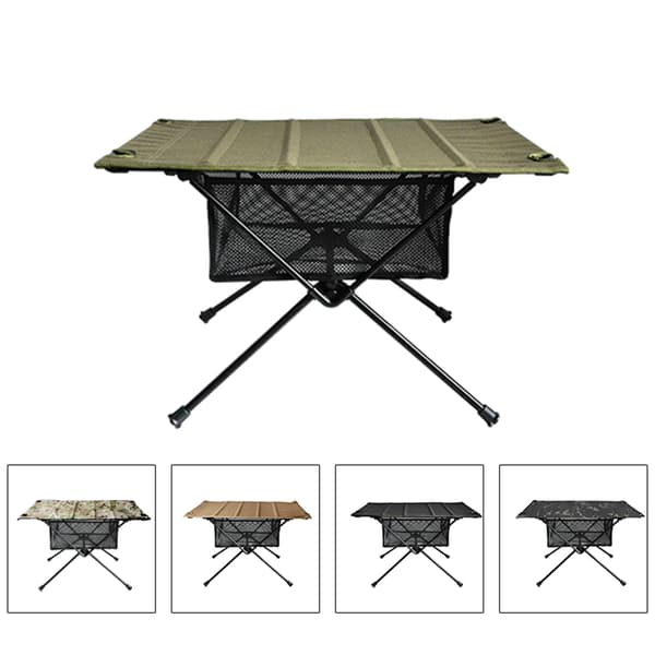 Hängande nätpåse Camping Utrustning Organizer Fällbart Bord Förvaringsväska