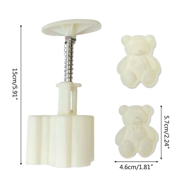 50g Månekakeform i plastmateriale, ølformede stempler, månekakeformer for DIY