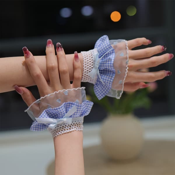 Moderne ternede sløjfer, ærmemanchetter, moderigtigt elastisk armbåndssæt