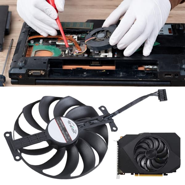 95mm 4-pin Grafikkort Køleventilator GPU Kølere Udskiftningsventilator til GTX1650