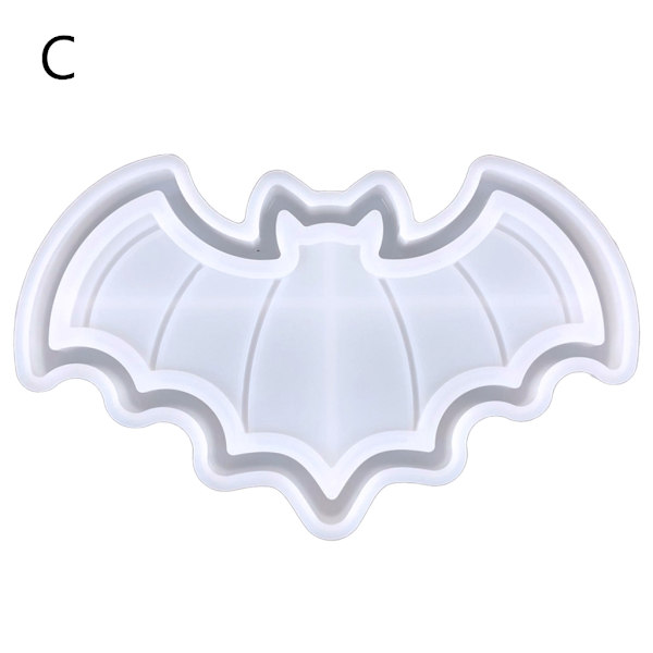 Frukt Vin kopp Skuff Form Halloween gresskar flaggermus Silikon Epoksy Harpiks Coaster Form Brukes til å lage agatstykker Coasters C
