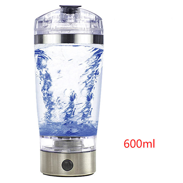 450ml/600ml USB genopladelig elektrisk blandekop Bærbar proteinpulver Automatisk rysteflaske Lækagesikker mixer til Milkshakes Sukkerkaffe