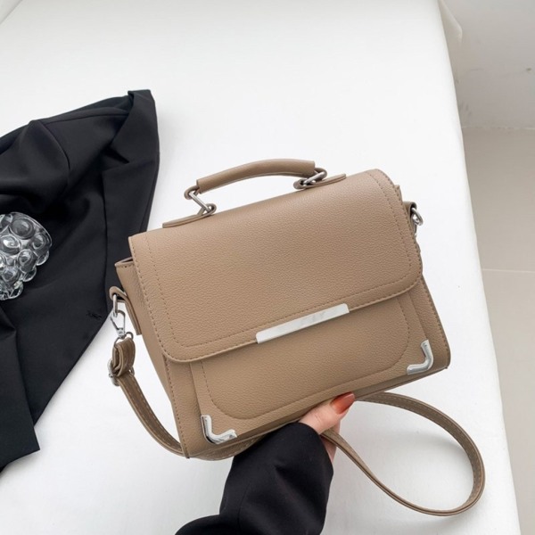 Moderni korealaistyylinen kantolaukku Kanna tavaraasi luottavaisin mielin naisille Khaki