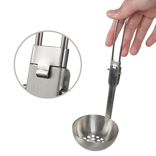Foldbar Ske Foldbar Bestik i Rustfrit Stål Suppeøse/Si Leaky Spoon