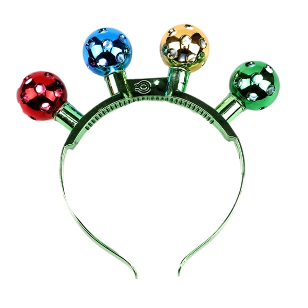 Cool Pannband för jul Glödlampa Huvudbonad LED-hårbåge för Halloween Jul Headpiece Party Supplies