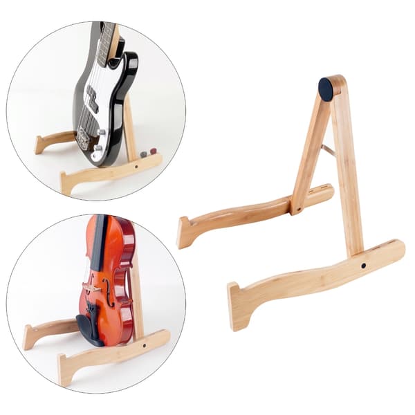 Gitarrställ, hopfällbart elektriskt gitarrställ förtjockat A-format vertikalt gitarrhållare