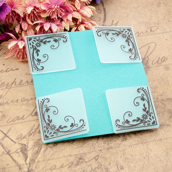 Lacework Plastisk Prege Mappe DIY Håndverksmal Scrapbook Papirkort