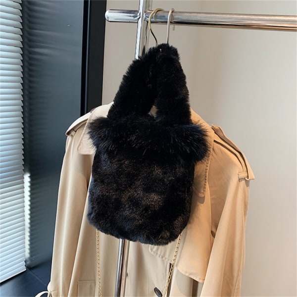 Mångsidig Crossbody-väska Trendig väska Vinter axelväska Kedjeväska Khaki