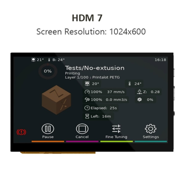5 tum 7 tum kapacitiv beröringsskärm HDMI5 HDMI7 skärmbildskärm vid betraktningsvinkel 5-punkts beröringsskärm 3,5 mm utgång null - HDMI5