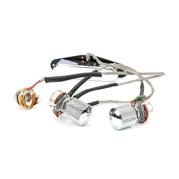 Elektrisk guitar, forkablet pickup med knapper, strengeinstrumenttilbehør