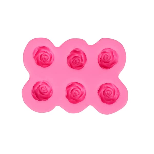 Blomster silikoneforme til kagepynt Cupcake Toppers Rose Fondantforme