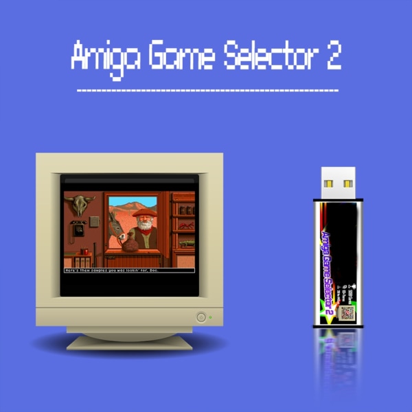 Spelsamlingar Lättviktsspelstartare Plastic Game Selector dyker in i det förflutna enkla installationer för Amiga500S null - B