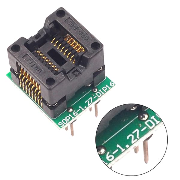 Højpræcis Sop16 til Dip16 Ic Programmerings Sokkel Adapter til Forskellige Chips