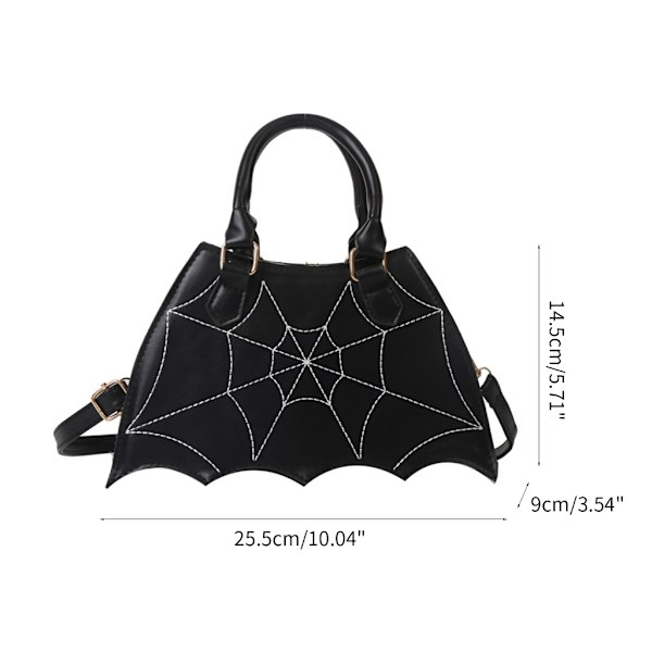 Fladdermusformad handväska Unik Crossbody-väska Handväska PU-läder axelväskor Red