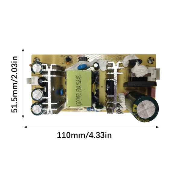 AC100V til 240V Input DC15V 6mA Output 90W Switching Strømforsyningsmodul
