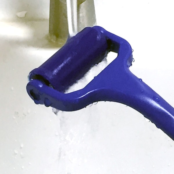 Blå återanvändbar vinylskivorengöring Antistatisk silikon lättrengöringsrulle för LP Clean Device Verktyg Tillbehör Blue