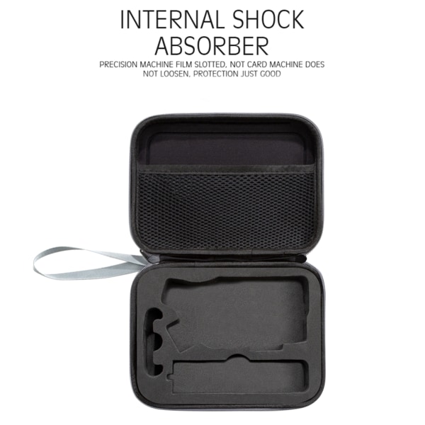 Förvaringslåda Handväska Case för Insta360 Flow Gimbal Förvaringsväska med handtagsrem Inre skyddande fackpåse Black