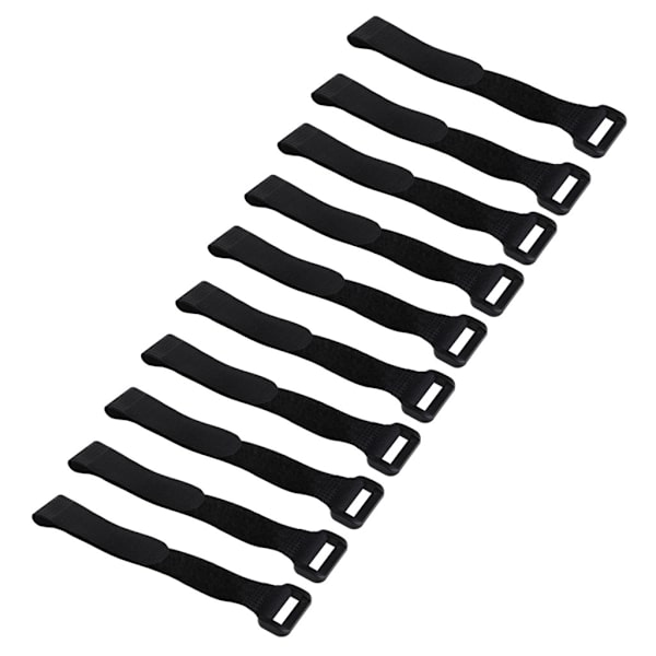 10 stk. Sterk RC-batterifestebånd Gjenbrukbar antisklikabelstropp 20*2cm