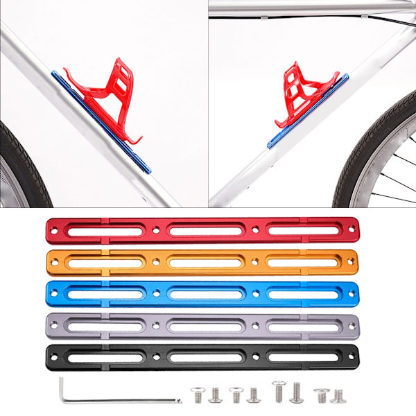 Udvidet cykel vandflaskeholder montering forlængeradapter B-RAD monteringsbase Blue
