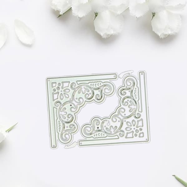 Metall Lacework Kutte Dies Prege Stensiler Mal Kortlaging DIY