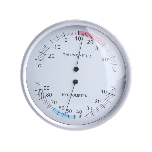 Metalltermometer Hygrometer Mekaniskt manövrerad temperatur & fuktighetsmonitor