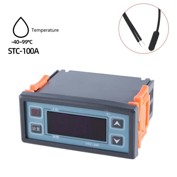 Digital temperaturregulator termostat til inkubator køleskab 220V