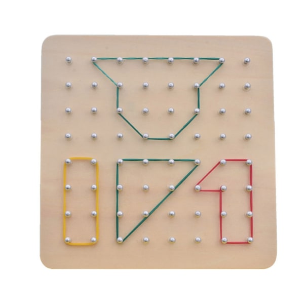 Peg Board Pusselleksak för barn Form Färgsortering Fäst pusselleksak Brädspel Utbildnings- och lärandeleksak för förskolebarn