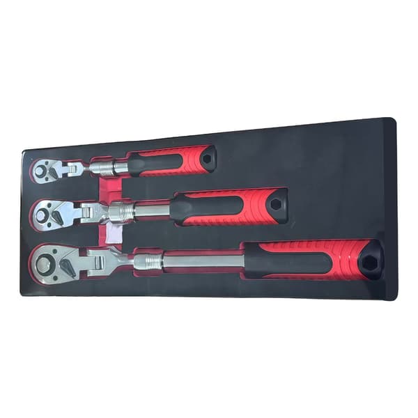 MultiAngle Spärrnyckelsats med Utdragbart Handtag och Bekvämt Grepp