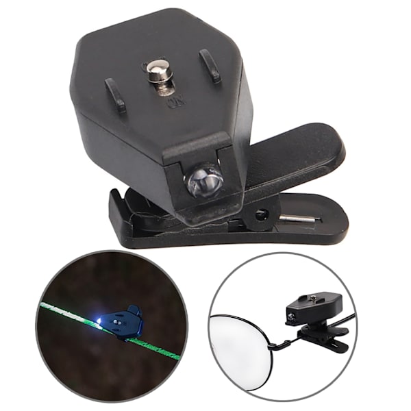 2 stk. lys for briller, LED-klips for briller på leselampe
