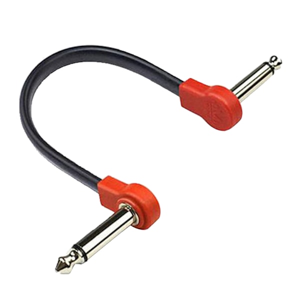 15/20 cm högervinklad pedal Instrumentkabel Gitarr Patch-kabel för effektpedaler