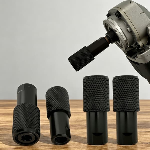 M10 til 6,35 mm sekskantadapter for konvertering av vinkelslipere og trinnbor