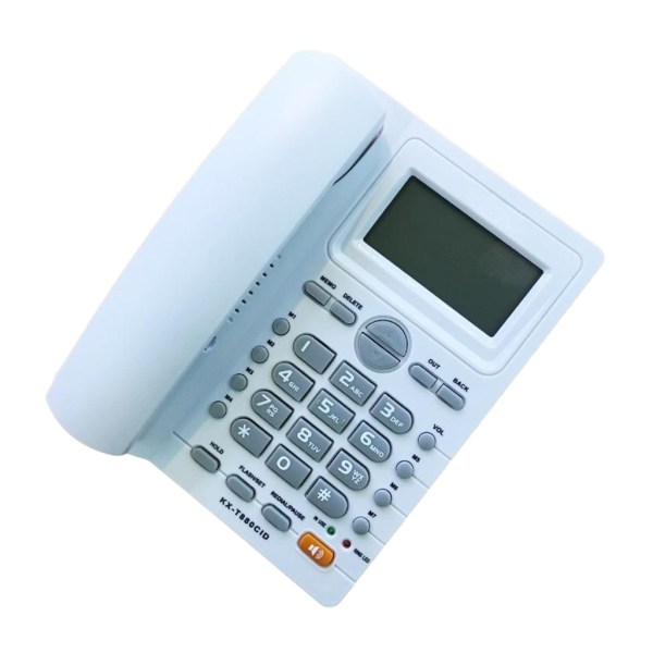 KX-T880CID Fast fast hemtelefon Uppringare Display Justerbar ton engelska White