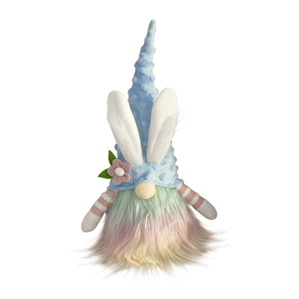 Påskharen Gnome bär hatt Blomma Kanin Docka Student Flicka Pojkar närvarande