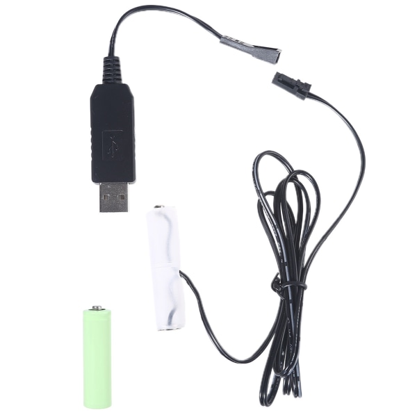 Universal USB till LR6 AA batterieliminator kan ersätta AA-4AA 1,5V batterier för lampor Leksaker Dekorationer LED-lampa 3V