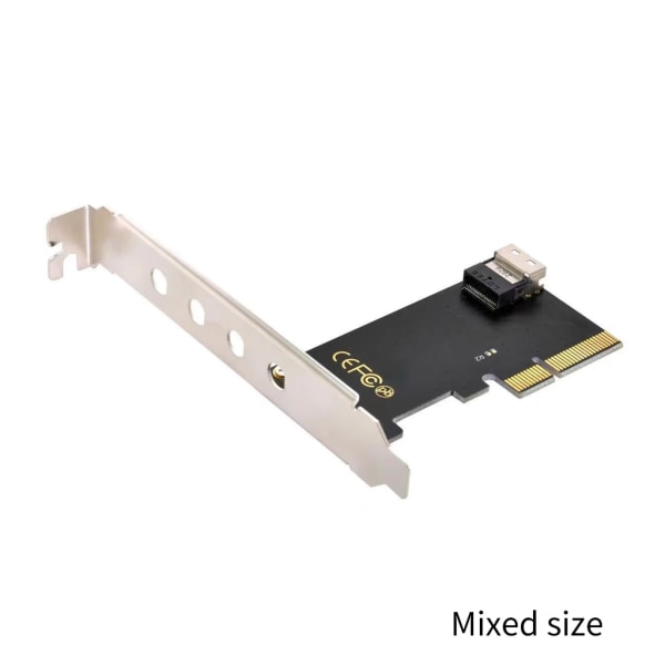 PCIE 4X till SFF8654 Slimlines NVME PCIE SSD Adapter Converter med stativ