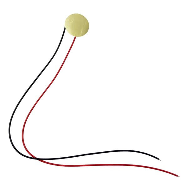 15 stk. Piezo Pickup med ledning Kontaktmikrofon Transduser Disk Varig