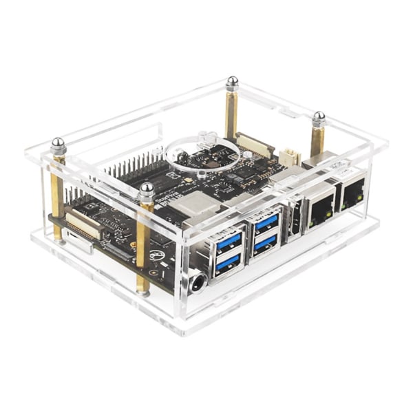 Visionfive 2 RISC-V Board Case Transparent Shell Protection Box för StarFive JH7110 Processor Integrerad 3D GPU