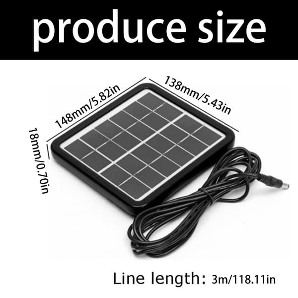 Tynn Solcellepanel 2W Permanent Bygning For Eventyrere