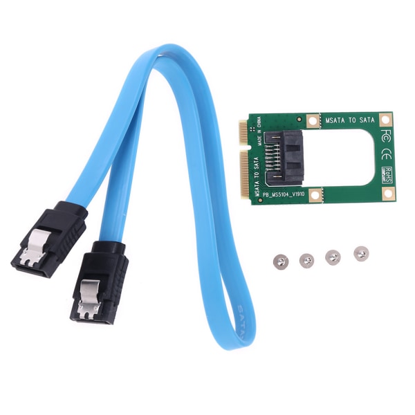 For 2,5" 3,5" HDD Card Converter fra mSATA TIL 7 Pin SATA Extension Adapter SSD