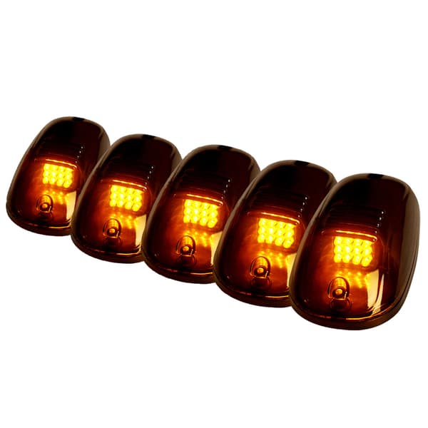 5 stk. LED Toplys til Førerhus Klart Glas til Pickup Trucks